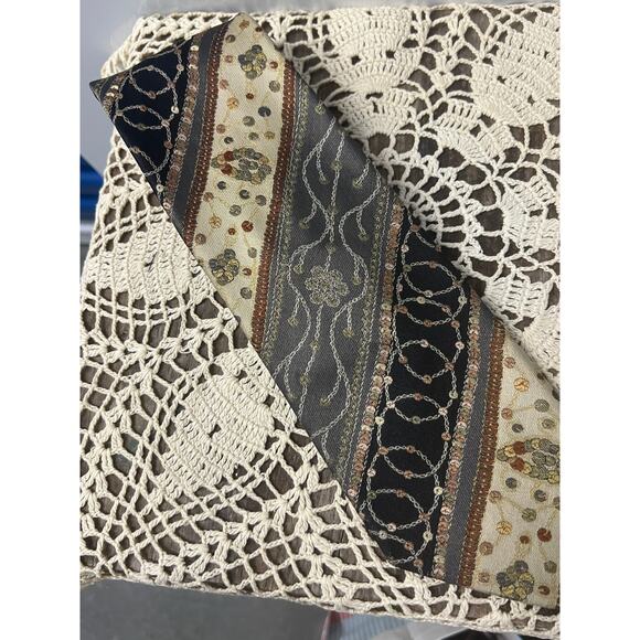 Vintage MOSCHINO mens unique Pattern Silk Necktie Tie - Picture 1 of 5